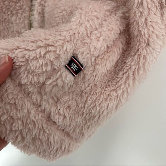 Tommy Hilfiger Fleece Zip Up Light Pink and Gold Vest NWT Medium - Picture 5 of 9